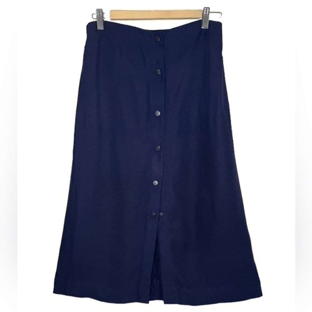 GSTQ Women Front Snap Slit Skirt Size M